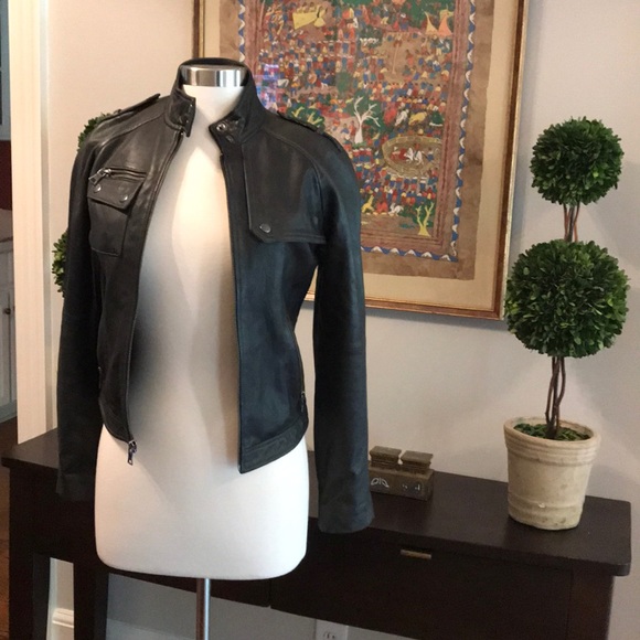 Banana Republic Jackets & Blazers - EUC black soft leather jacket